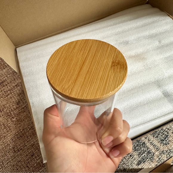 NWT Clear Spice Jar Containers w Labels - Picture 7 of 8